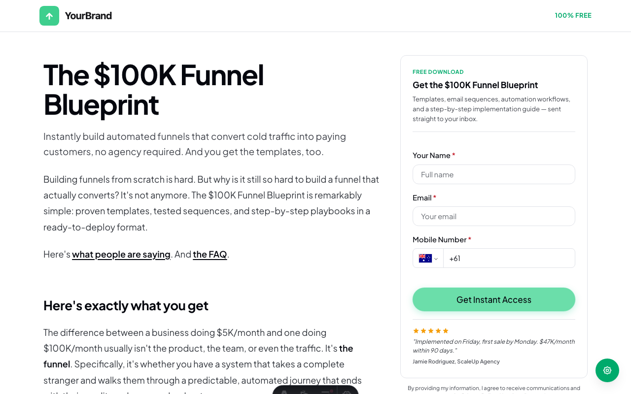 Sales Letter template preview